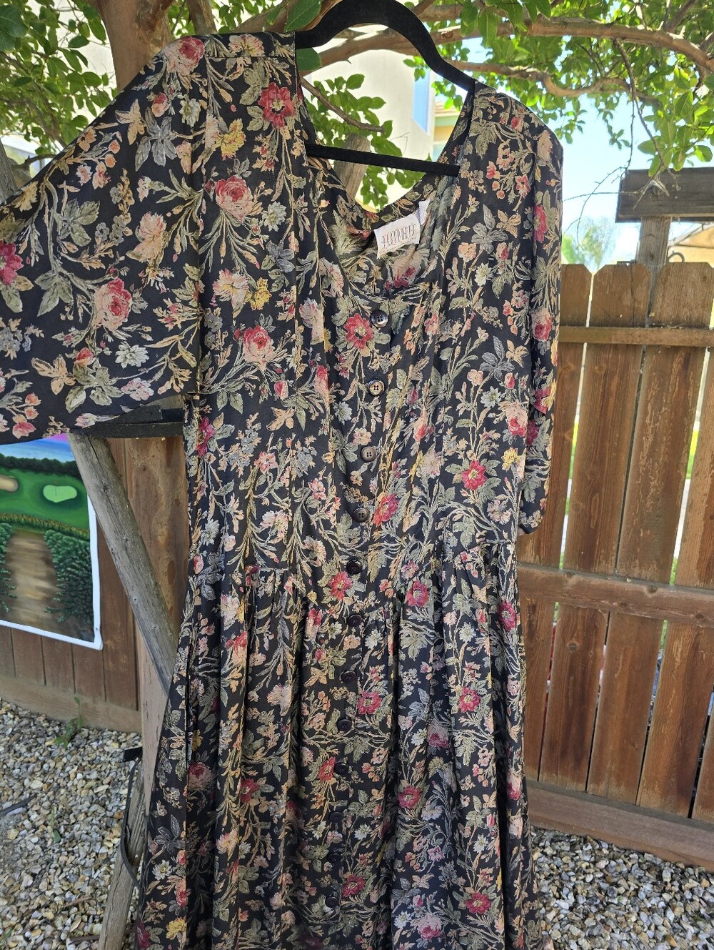 Vintage PASSPORTS whimsigoth Maxi Dress